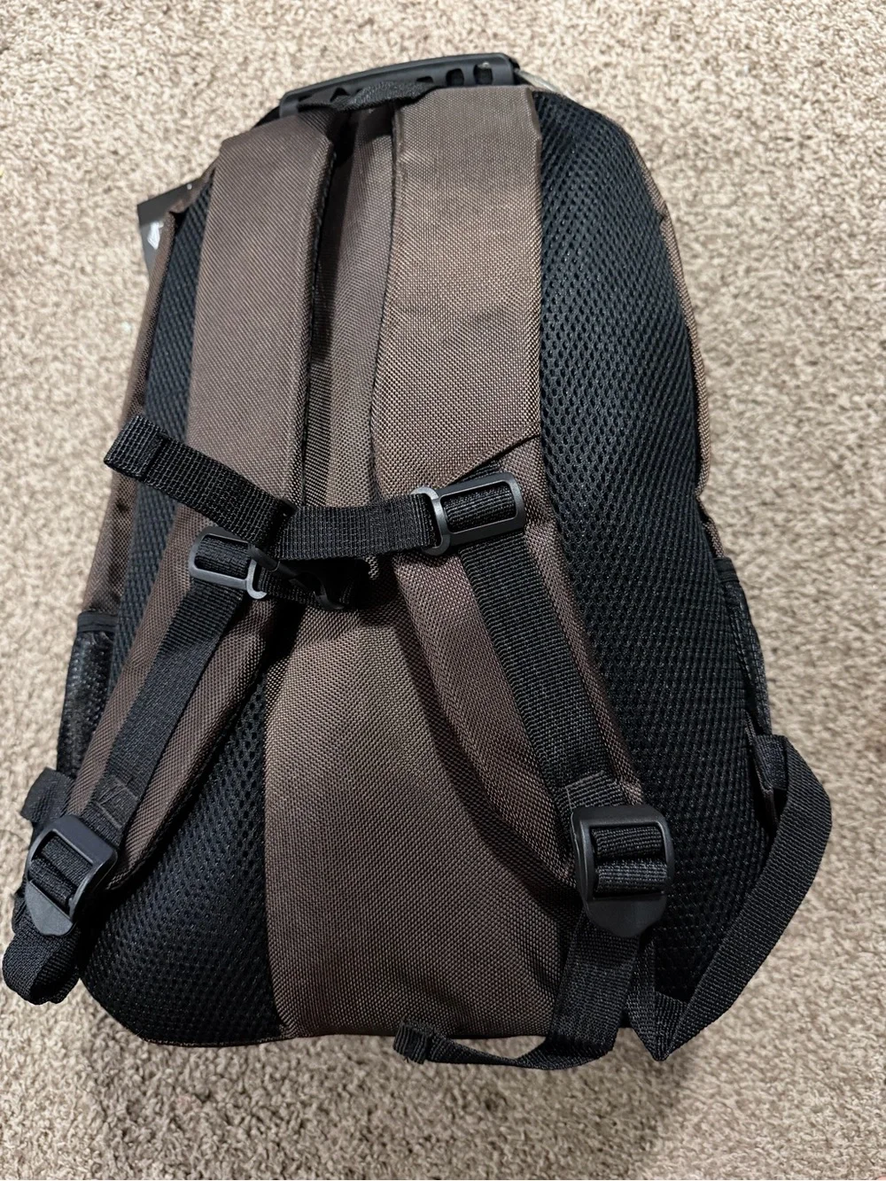 else Brown Backpack with Gray Reflective Accents